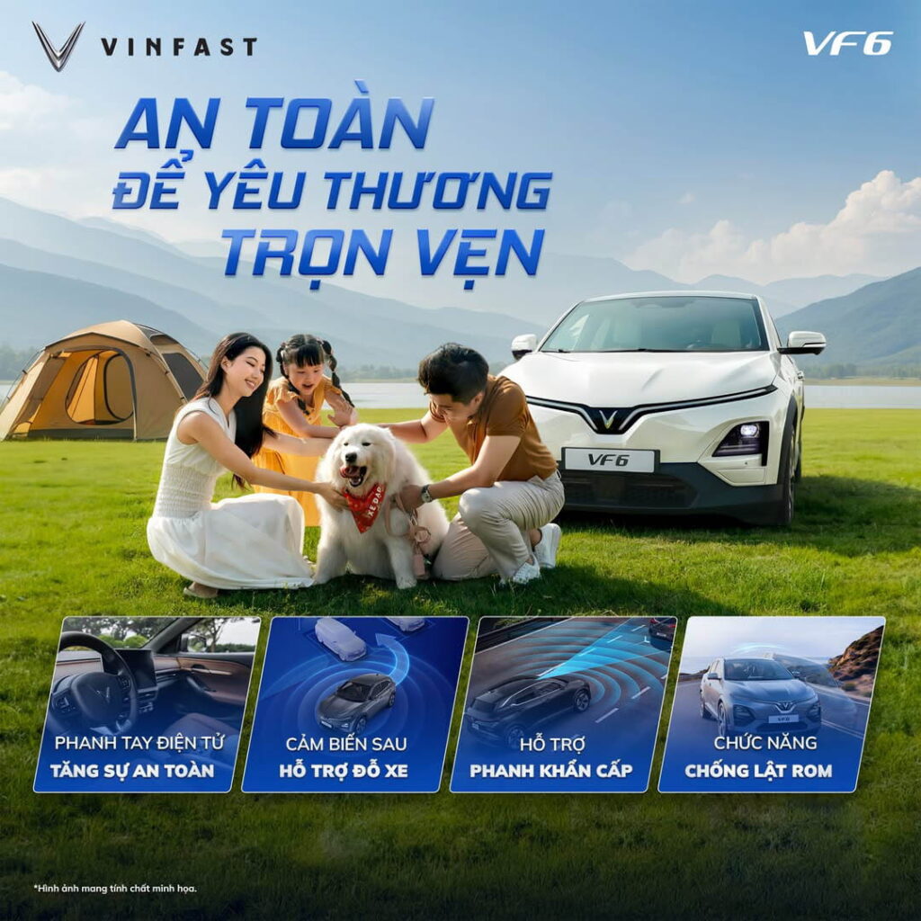 Khi an toàn được đảm bảo, yêu thương mới trọn vẹn. Hệ thống hỗ trợ an toàn của VF 6 Eco sẵn sàng giúp bố mẹ yên tâm để tập trung vào gia đình.