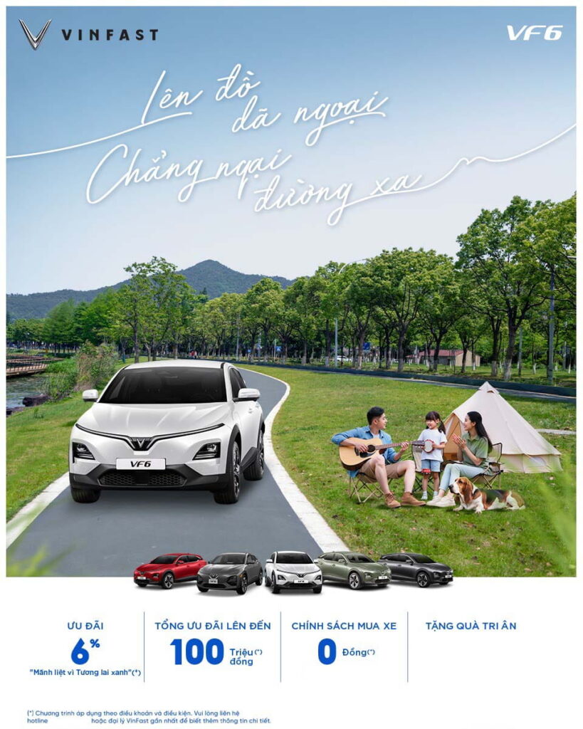 VF 6 - LÊN ĐỒ DÃ NGOẠI, CHẲNG NGẠI ĐƯỜNG XA