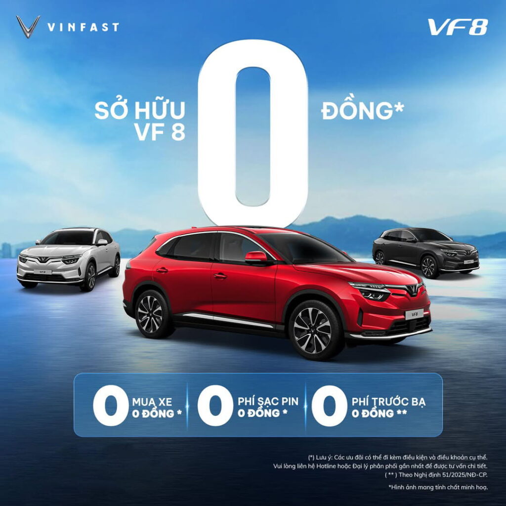 Tiếp nối hành trình chuyển đổi xanh, VinFast tung chính sách "Mãnh liệt vì Tương lai xanh" với mức ưu đãi kỷ lục dành riêng cho dòng xe VF 8: