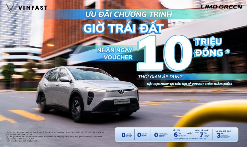 LÊN ĐỜI LIMO GREEN NHẬN VOUCHER HẤP DẪN