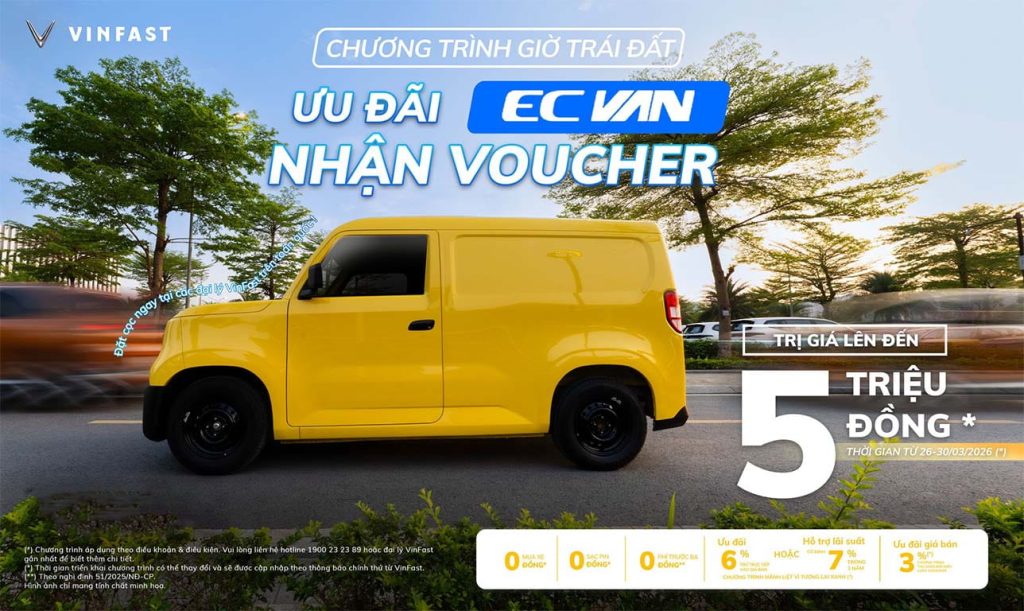 CƠ HỘI SỞ HỮU EC VAN - NHẬN THÊM VOUCHER ƯU ĐÃI 5 TRIỆU ĐỒNG*